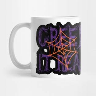 Creep it Real, Halloween inspired colorful typography design Mug